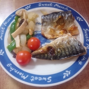 焼き魚の添え物　野菜炒め